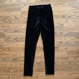 BlackMilk Velvet Black Hight Waisted Leggings